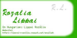 rozalia lippai business card